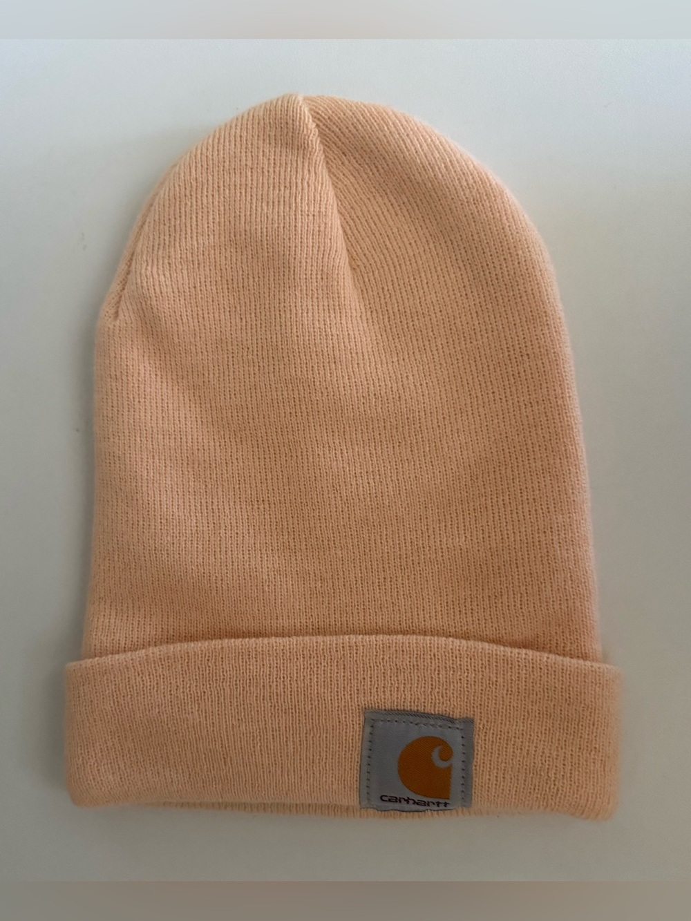 Carhartt Coral Glow Pastel Peach A18 Knit Cuffed Beanie OS